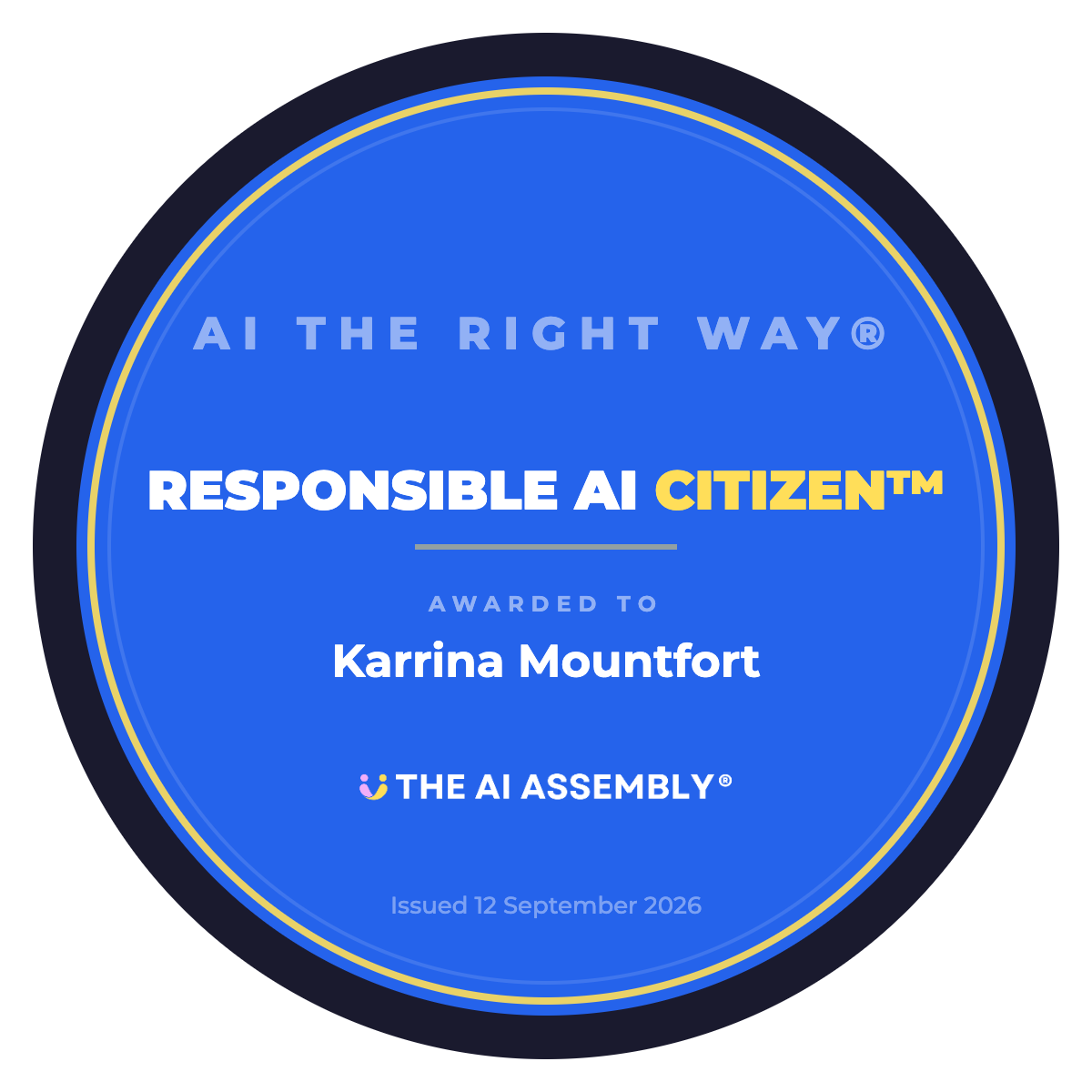 Responsible AI Citizen™ badge
