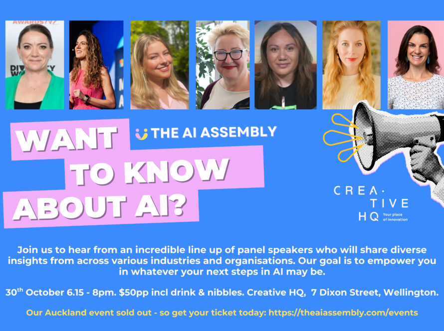 Full Wellington event info, Taking the next steps with AI